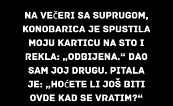 Odbijam da ostavim napojnicu svojoj nepristojnoj konobarici – mora da nauči bonton Odbijam da ostavim napojnicu svojoj nepristojnoj konobarici – mora da nauči bonton