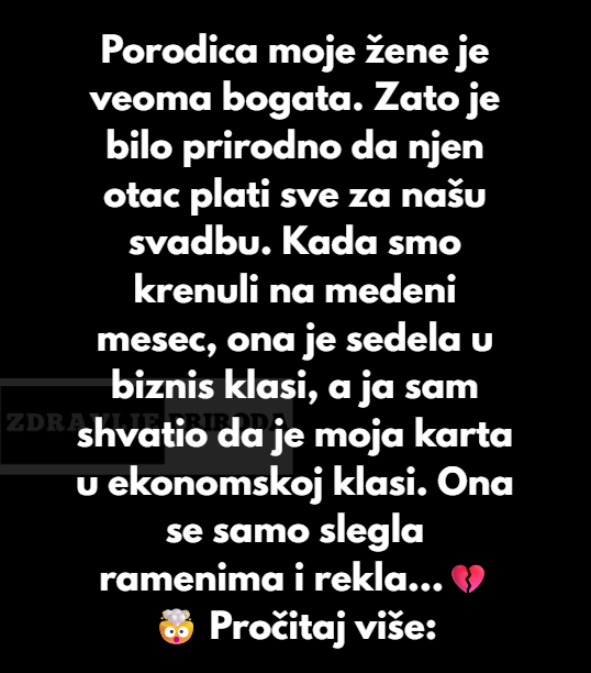 “Odbijam da trpim poniženje samo zato što nisam bogat”