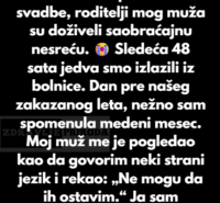 “Odbila sam da žrtvujem svoj san o medenom mesecu zbog njihove krize…”