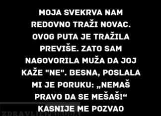 Rekla sam mužu da prestane da šalje novac svojoj majci — sada se ona ponaša kao žrtva. Rekla sam mužu da prestane da šalje novac svojoj majci — sada se ona ponaša kao žrtva.