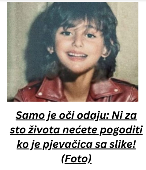 Samo je oči odaju: Ni za sto života nećete pogoditi ko je pjevačica sa slike! (Foto)