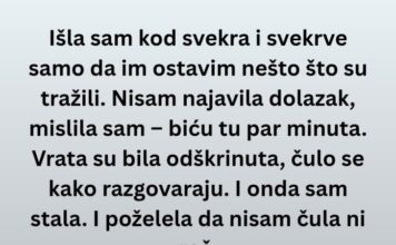 „Slomila sam se kad sam čula šta svekar i svekrva govore o mojoj deci.“ „Slomila sam se kad sam čula šta svekar i svekrva govore o mojoj deci.“