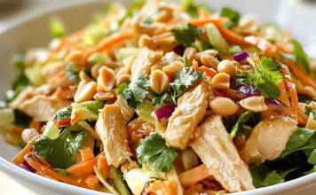 Snaga u svakom zalogaju: Pileća salata s kikirikijem Snaga u svakom zalogaju: Pileća salata s kikirikijem