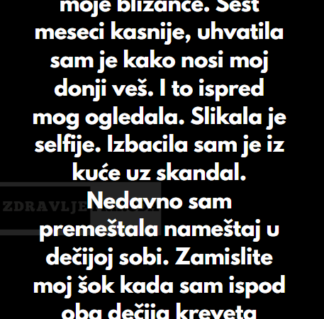 “Unajmila sam dadilju za moje blizance…”