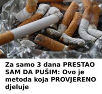 Za samo 3 dana PRESTAO SAM DA PUŠIM: Ovo je metoda koja PROVJERENO djeluje