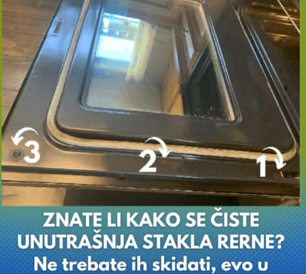 ZNATE LI KAKO SE ČISTE UNUTRAŠNJA STAKLA RERNE? Ne trebate ih skidati, evo u čemu je tajna (VIDEO) ZNATE LI KAKO SE ČISTE UNUTRAŠNJA STAKLA RERNE? Ne trebate ih skidati, evo u čemu je tajna (VIDEO)