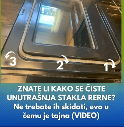 ZNATE LI KAKO SE ČISTE UNUTRAŠNJA STAKLA RERNE? Ne trebate ih skidati, evo u čemu je tajna (VIDEO)