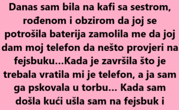 Dala je sestri telefona a onda je otkrila HOROR… Dala je sestri telefona a onda je otkrila HOROR…