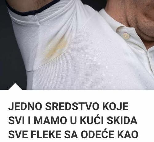 JEDNO SREDSTVO KOJE SVI IMAMO U KUĆI SKIDA SVE FLEKE SA ODEĆE KAO RUKOM, NIKAD NAM NE BI PALO NA PAMET JEDNO SREDSTVO KOJE SVI IMAMO U KUĆI SKIDA SVE FLEKE SA ODEĆE KAO RUKOM, NIKAD NAM NE BI PALO NA PAMET