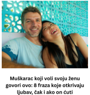 Muškarac koji voli svoju ženu govori ovo: 8 fraza koje otkrivaju ljubav, čak i ako on ćuti Muškarac koji voli svoju ženu govori ovo: 8 fraza koje otkrivaju ljubav, čak i ako on ćuti