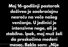 Odbila sam da otkažem medeni mesec zbog porodične krize Odbila sam da otkažem medeni mesec zbog porodične krize