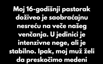 Odbila sam da otkažem medeni mesec zbog porodične krize Odbila sam da otkažem medeni mesec zbog porodične krize