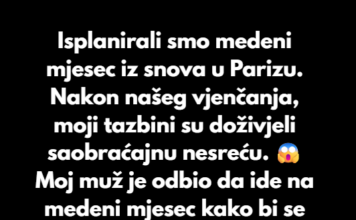 Odbila sam da žrtvujem svoj medeni mjesec iz snova zbog njihove krize Odbila sam da žrtvujem svoj medeni mjesec iz snova zbog njihove krize