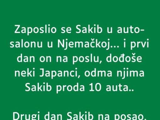 U Njemačkoj je Sakib nedavno postao član jednog auto salona U Njemačkoj je Sakib nedavno postao član jednog auto salona