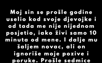 Moj sin je prestao da razgovara sa mnom otkako se uselio kod svoje djevojke — sada mi čak prijeti. Moj sin je prestao da razgovara sa mnom otkako se uselio kod svoje djevojke — sada mi čak prijeti.