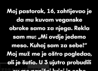 Odbijam da kuvam veganske obroke za svog pastoraka, nisam njegova lična kuharica Odbijam da kuvam veganske obroke za svog pastoraka, nisam njegova lična kuharica