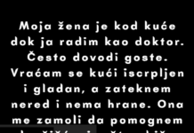 Odbijam da pomažem svojoj ženi koja je kod kuće oko kućnih poslova — ja sam doktor, ne kućepazitelj. Odbijam da pomažem svojoj ženi koja je kod kuće oko kućnih poslova — ja sam doktor, ne kućepazitelj.