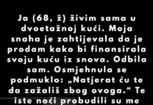 Odbijam prodati svoju porodičnu kuću da bi moja snaha kupila svoju kuću iz snova Odbijam prodati svoju porodičnu kuću da bi moja snaha kupila svoju kuću iz snova