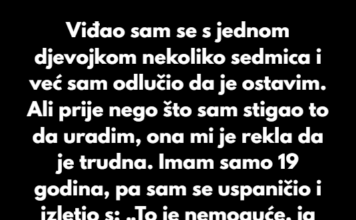 “Viđao sam se s jednom djevojkom nekoliko sedmica i već sam odlučio da je ostavim…” “Viđao sam se s jednom djevojkom nekoliko sedmica i već sam odlučio da je ostavim…”