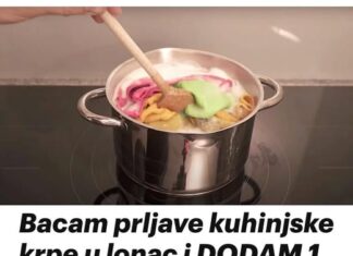 BACAM KUHINJSKE KRPE U LONAC I DODAM JEDAN TAJNI SASTOJAK BACAM KUHINJSKE KRPE U LONAC I DODAM JEDAN TAJNI SASTOJAK