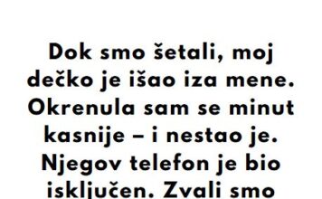 “Dok smo šetali, moj dečko je išao iza mene…” “Dok smo šetali, moj dečko je išao iza mene…”