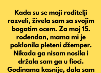 Kada su se moji roditelji razveli, živela sam sa ocem, jer je bio mnogo bogatiji od moje majke… Kada su se moji roditelji razveli, živela sam sa ocem, jer je bio mnogo bogatiji od moje majke…