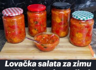 Lovačka salata za zimu – Zimnica od paprike i paradajza, RECEPT bez konzervansa ZIMNICA RECEPTI Lovačka salata za zimu – Zimnica od paprike i paradajza, RECEPT bez konzervansa ZIMNICA RECEPTI