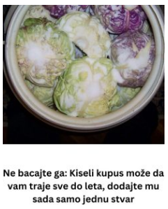 Ne bacajte ga: Kiseli kupus može da vam traje sve do leta, dodajte mu sada samo jednu stvar Ne bacajte ga: Kiseli kupus može da vam traje sve do leta, dodajte mu sada samo jednu stvar