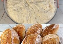 NE PECITE HLJEB DOK NE VIDITE OVAJ RECEPT! 🥖 Bez mijesenja, a ispada SAVRŠENO — hrskava korica, mekana sredina i predivan miris domaćeg hljeba! 😍