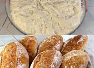 NE PECITE HLJEB DOK NE VIDITE OVAJ RECEPT! 🥖 Bez mijesenja, a ispada SAVRŠENO — hrskava korica, mekana sredina i predivan miris domaćeg hljeba! 😍