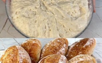 NE PECITE HLJEB DOK NE VIDITE OVAJ RECEPT! 🥖 Bez mijesenja, a ispada SAVRŠENO — hrskava korica, mekana sredina i predivan miris domaćeg hljeba! 😍