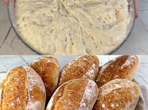 NE PECITE HLJEB DOK NE VIDITE OVAJ RECEPT! 🥖 Bez mijesenja, a ispada SAVRŠENO — hrskava korica, mekana sredina i predivan miris domaćeg hljeba! 😍