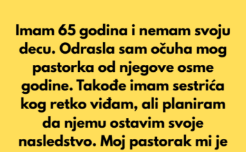 „Nemam svoju decu, nasledstvo sam ostavila sestriću — pastorak je besan.“ „Nemam svoju decu, nasledstvo sam ostavila sestriću — pastorak je besan.“