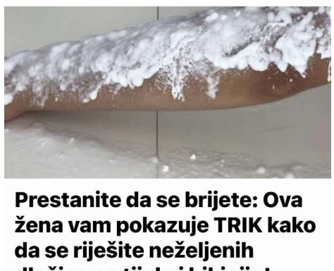 Prestanite da se brijete: Ova žena vam pokazuje TRIK kako da se riješite neželjenih dlačica na tijelu i bikiniju! Prestanite da se brijete: Ova žena vam pokazuje TRIK kako da se riješite neželjenih dlačica na tijelu i bikiniju!