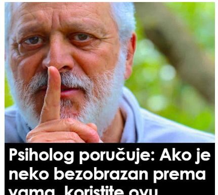 PSIH0L0G P0RUČUJE: Ako je neko BEZ0BRAZAN prema vama, koristite 0VU tehniku i natjerat ćete ga da vas cijeni PSIH0L0G P0RUČUJE: Ako je neko BEZ0BRAZAN prema vama, koristite 0VU tehniku i natjerat ćete ga da vas cijeni