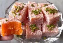 SLATKI LOKUM OD ŠARGAREPE SA SAMO 3 SASTOJKA 🥕 Mekani i ukusni lokum, savršen za čajanke i pauze za kafu. Jednostavan recept s tri glavna sastojka