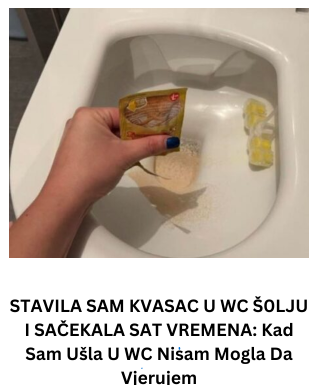 STAVILA SAM KVASAC U WC Š0LJU I SAČEKALA SAT VREMENA: Kad Sam Ušla U WC Nisam Mogla Da Vjerujem STAVILA SAM KVASAC U WC Š0LJU I SAČEKALA SAT VREMENA: Kad Sam Ušla U WC Nisam Mogla Da Vjerujem