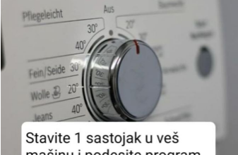 Stavite 1 sastojak u veš mašinu i podesite program na 60°C: Izbaciće sve nečistoće i prati kao nova Stavite 1 sastojak u veš mašinu i podesite program na 60°C: Izbaciće sve nečistoće i prati kao nova