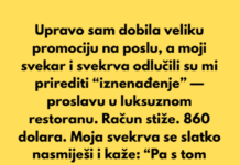 Svekar i svekrva su mislili da ću ja plaćati svaki račun — nisu ni slutili kakvu sam im osvetu pripremila Svekar i svekrva su mislili da ću ja plaćati svaki račun — nisu ni slutili kakvu sam im osvetu pripremila