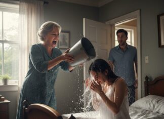 Svekrva je prolila kantu ledene vode da me probudi Svekrva je prolila kantu ledene vode da me probudi