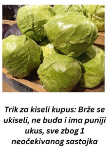 Trik za kiseli kupus: Brže se ukiseli, ne buđa i ima puniji ukus, sve zbog 1 neočekivanog sastojka Trik za kiseli kupus: Brže se ukiseli, ne buđa i ima puniji ukus, sve zbog 1 neočekivanog sastojka