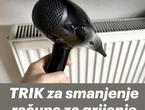 TRIK za smanjenje računa za grijanje pomoću običnog fena za kosu! TRIK za smanjenje računa za grijanje pomoću običnog fena za kosu!
