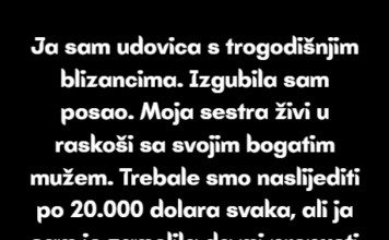 Borila sam se da dobijem nasljedstvo svoje sestre — ona uživa u luksuzu, a ja sam siromašna udovica. Borila sam se da dobijem nasljedstvo svoje sestre — ona uživa u luksuzu, a ja sam siromašna udovica.