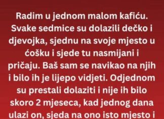ČESTO su dolazili kod njega u KAFIĆ a onda jednog DANA …. ČESTO su dolazili kod njega u KAFIĆ a onda jednog DANA ….