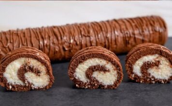 ČOKOLADNI ROLAT S KOKOSOM – jednostavan desert koji oduševljava svakim zalogajem 🍫🥥