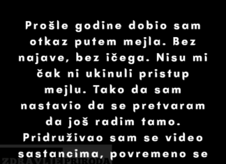 „Dobili su mi otkaz, ali sam nastavio da se pretvaram da radim — i onda je sve krenulo potpuno neočekivanim tokom.“ „Dobili su mi otkaz, ali sam nastavio da se pretvaram da radim — i onda je sve krenulo potpuno neočekivanim tokom.“