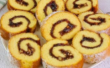 🍇✨ ROLAT SA DOMAĆIM DŽEMOM OD ŠLJIVA 😍 – SOČAN, MIRISAN I NEODOLJIVO UKUSAN! 🍰💜