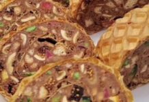 🍬📘 Keks oblanda sa žele bombonama – brz i lagan recept za ukusan desert!