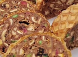 🍬📘 Keks oblanda sa žele bombonama – brz i lagan recept za ukusan desert!