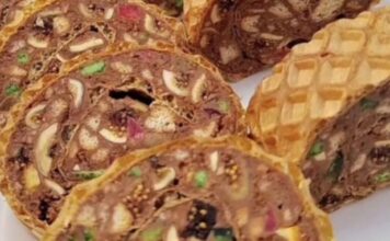 🍬📘 Keks oblanda sa žele bombonama – brz i lagan recept za ukusan desert!